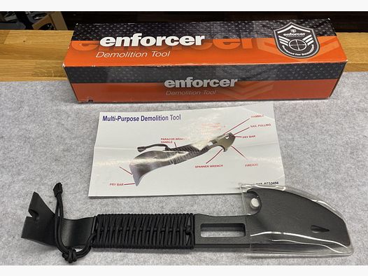 Enforcer Demolition Tool + Brechstange Crowbar Survival Prepping Outdoor NEU!