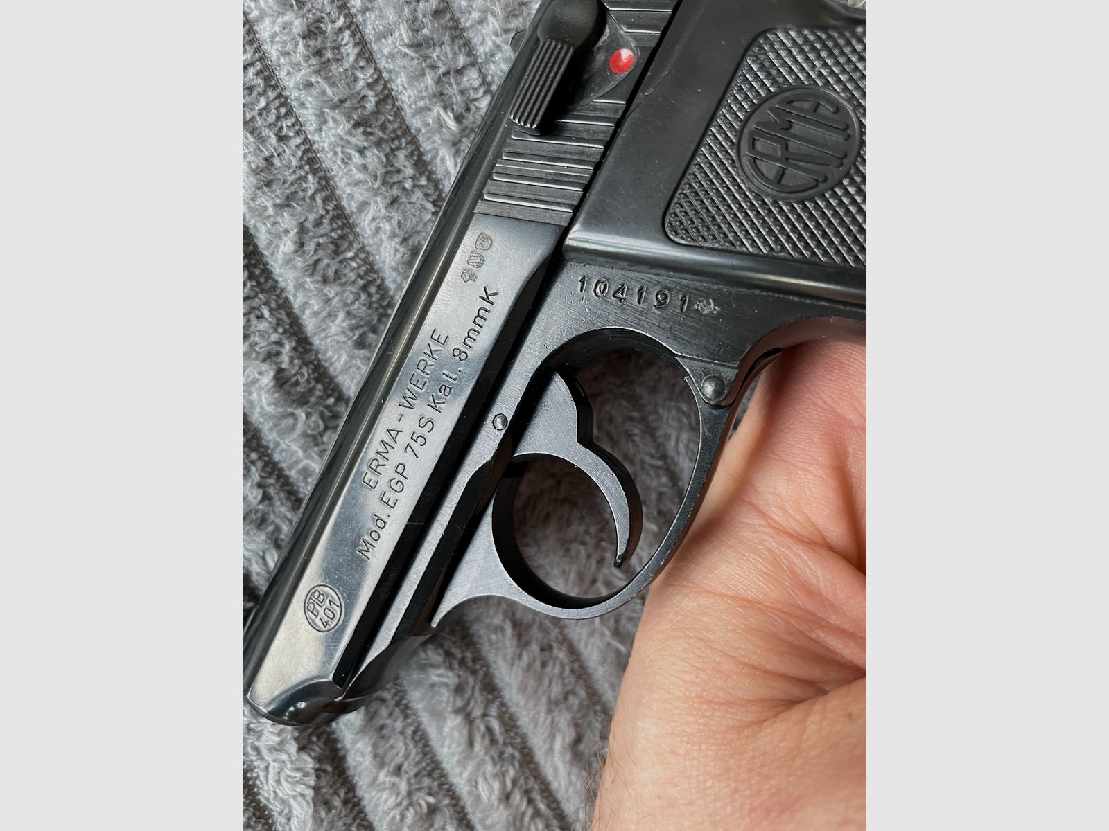 ERMA EGP 75S Kal.8mmK Originele verpakking Ideaal voor verzamelaars Topstaat