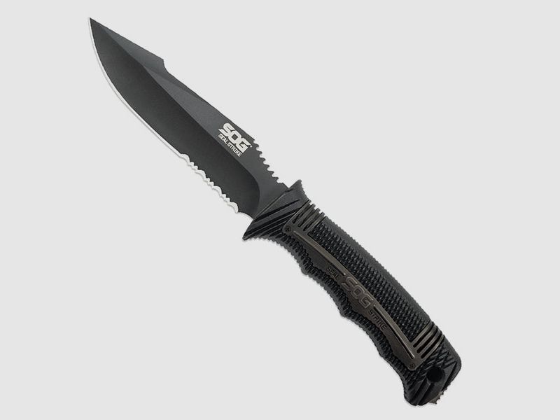 Couteau Seal Strike Deluxe avec étui (Étui Deluxe), noir, image 1 sur 5