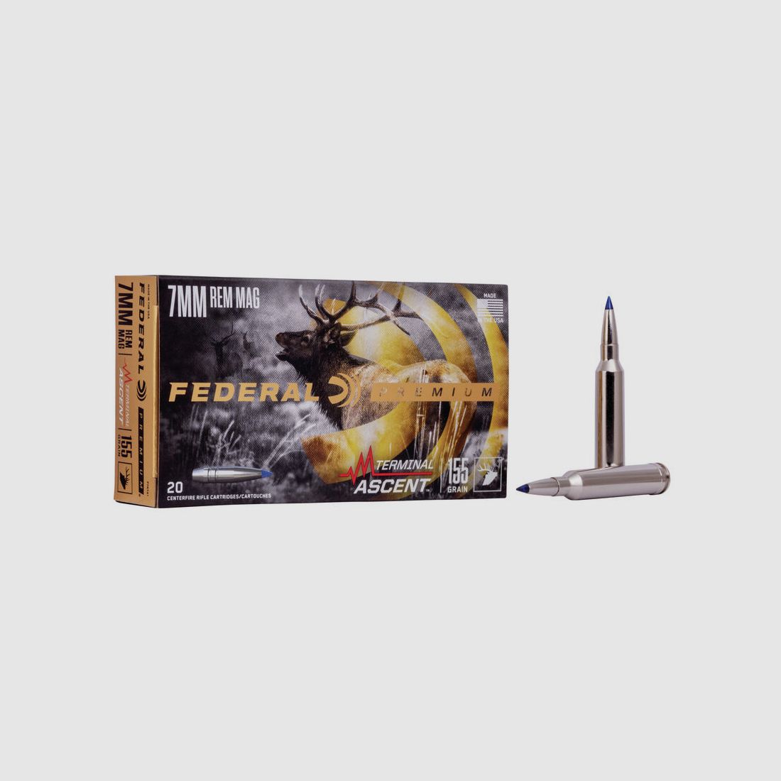Federal Premium Terminal Ascent 7mm Rem. Mag. 155GR Polymer Tip 20 cartridges