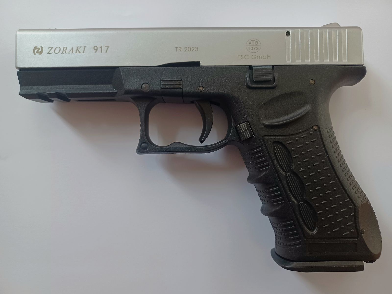 Zoraki 917 mat chrome cal. 9mm P.A.K.