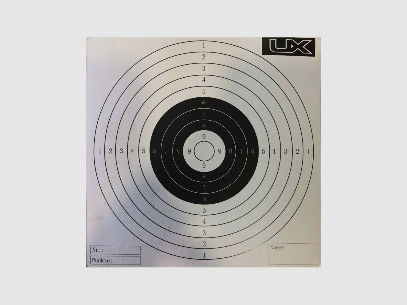 Zielkarton UX 14x14, 100 Stück
