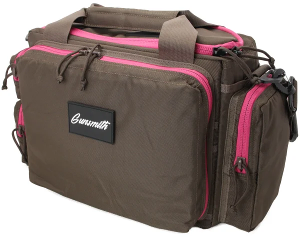 Range Bag Racoon bruin/roze
