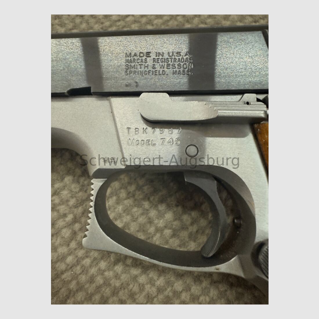 Smith & Wesson 745 Stainless / Black .45Auto
