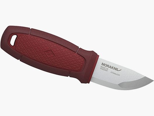 Morakniv ELDRIS, nóż na szyję, stal Sandvik 12C27, czerwony, pochwa Kcherscheide