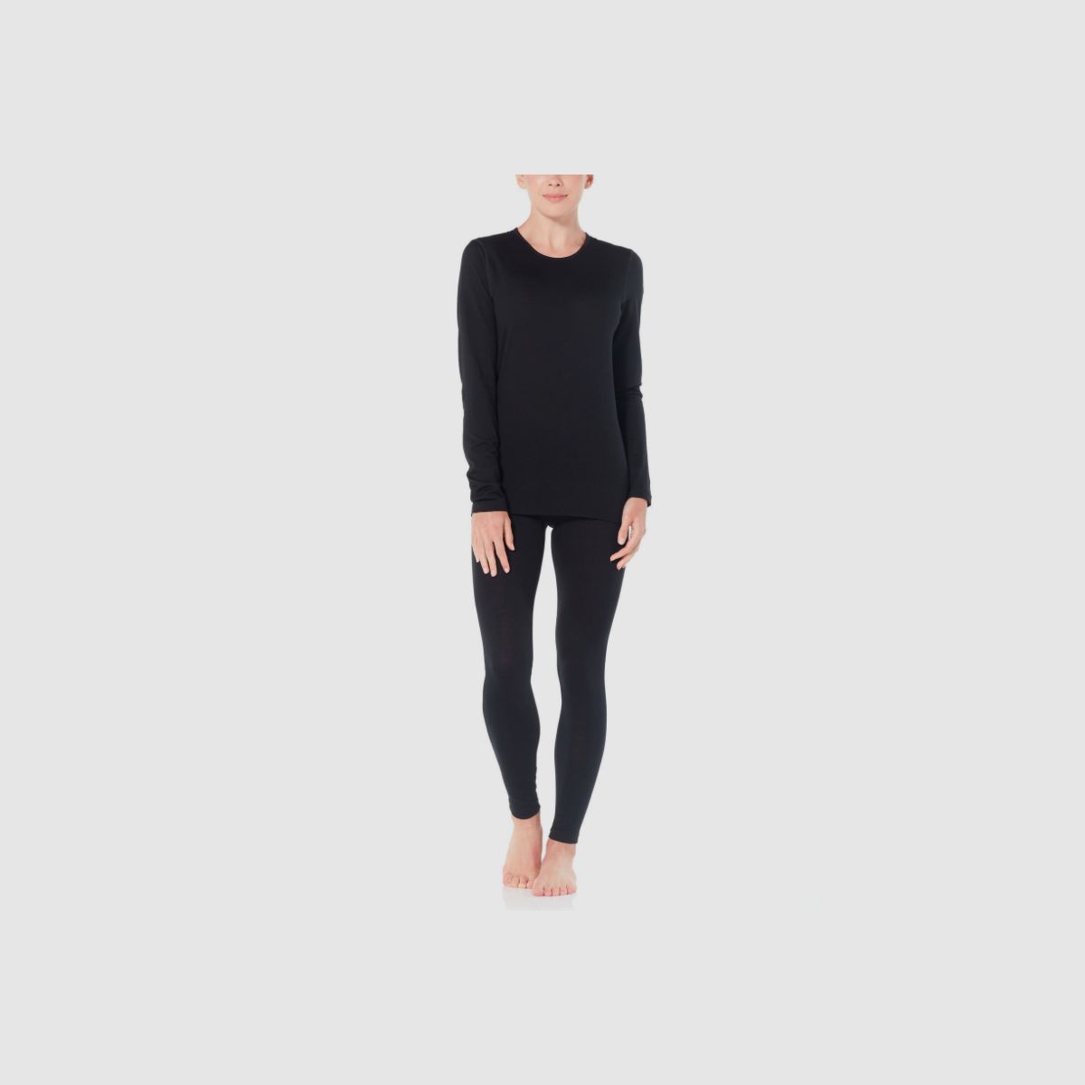 ICEBREAKER - Merino 200 Oasis Long Sleeve Crewe Women Black