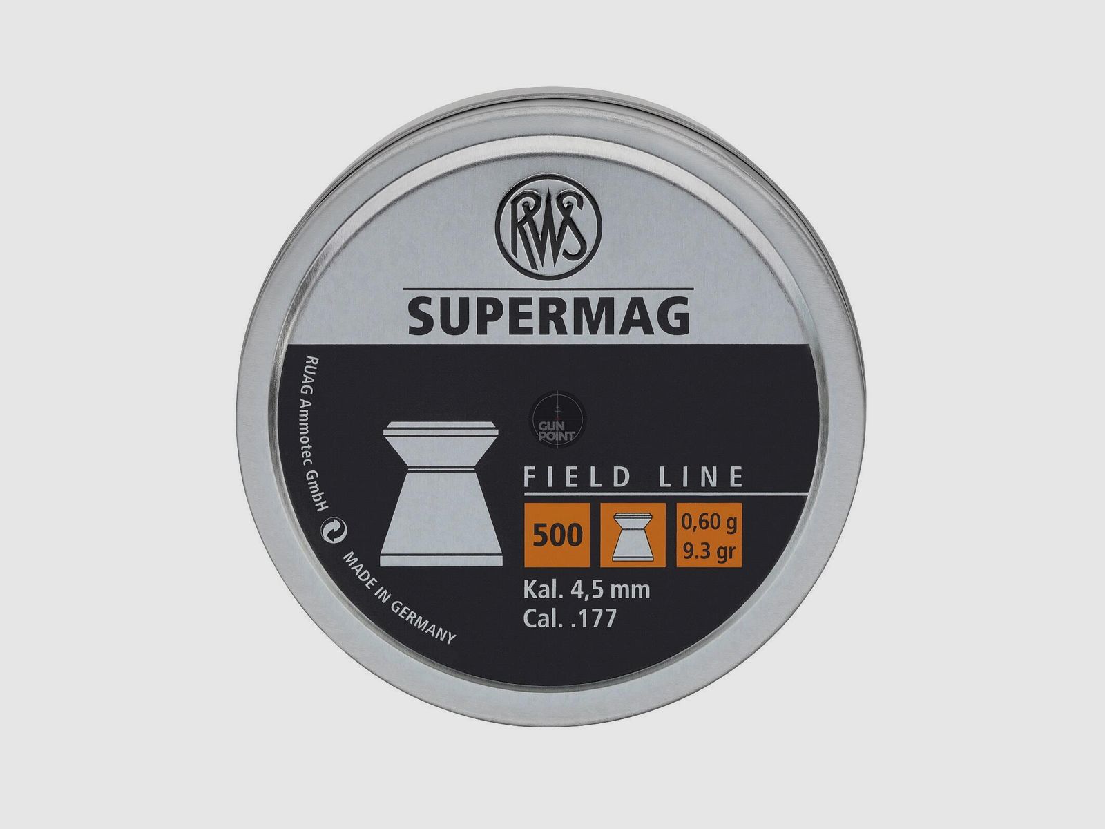 RWS Diabolos Supermag - Kal. 4,5 mm - 0,60g - 500 Stck.