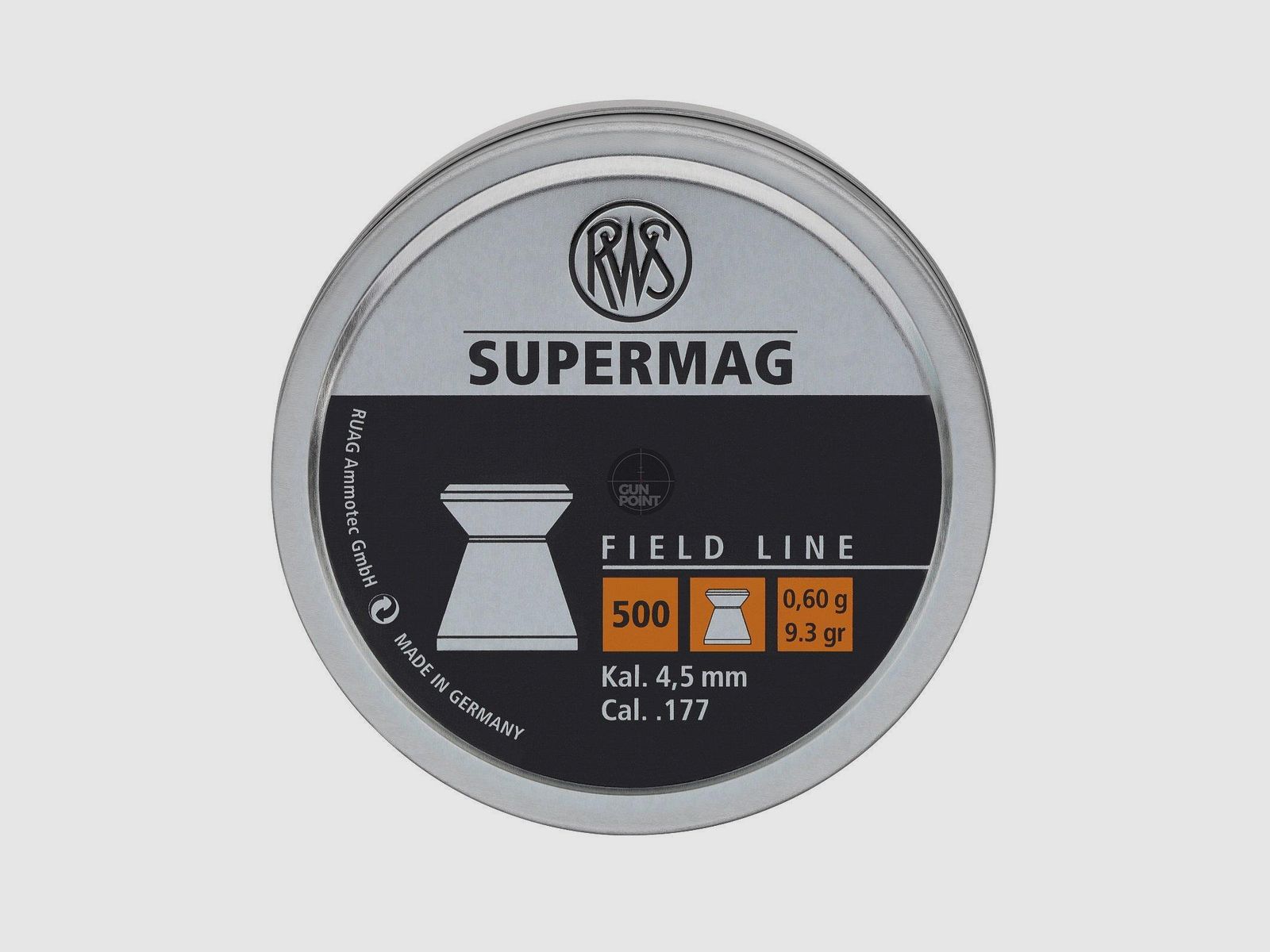 RWS Diabolos Supermag - Kal. 4,5 mm - 0,60g - 500 Stck.
