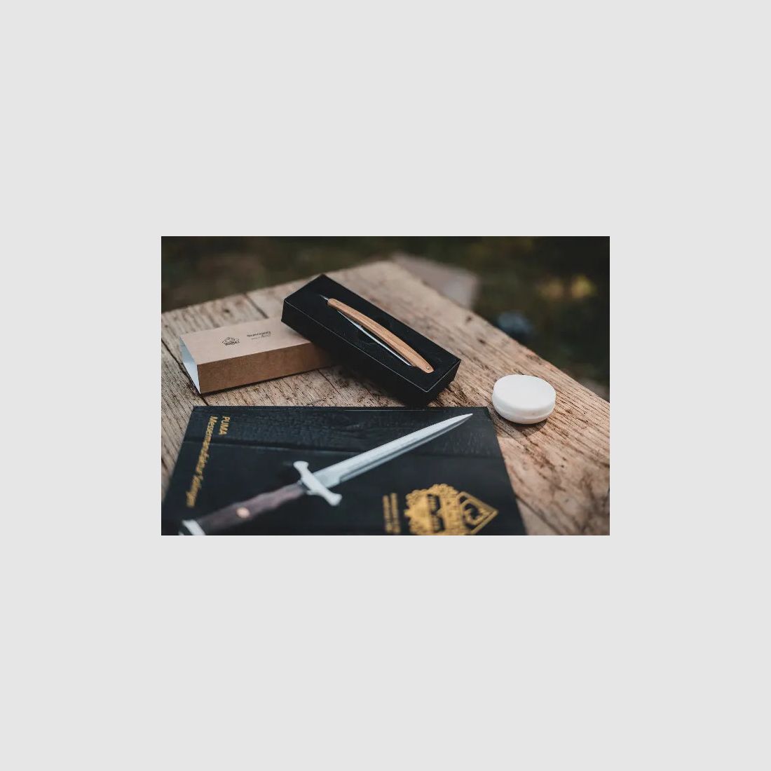 PUMA Rasiermesser (Olivenholz)