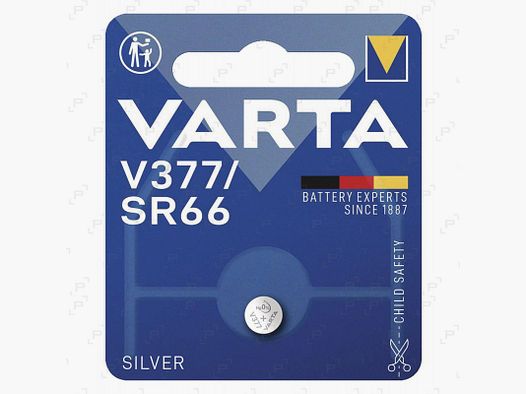 Blister di 1 batteria al ossido d'argento VARTA V377 1,5V