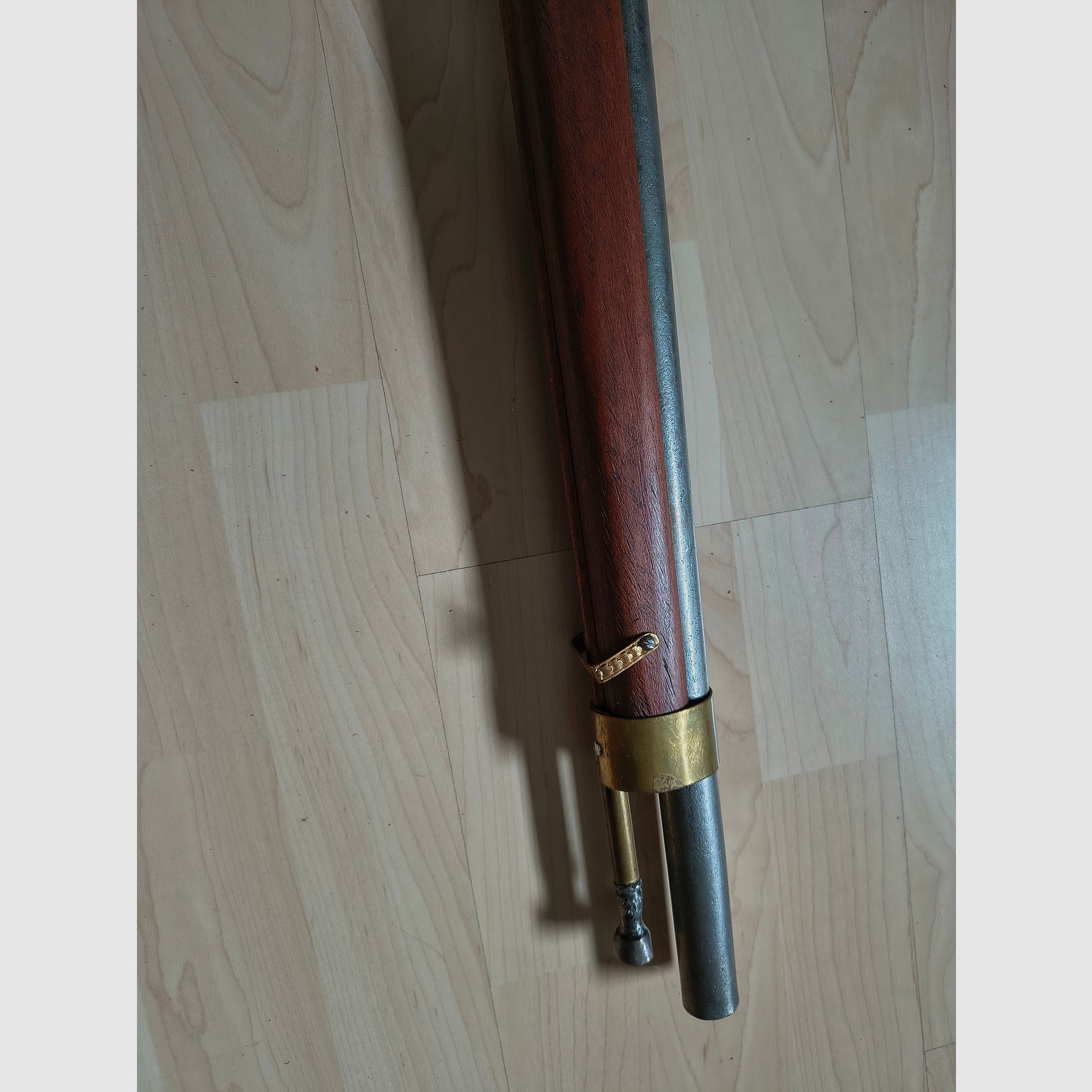 Carabine à silex à chargement par la bouche d'origine antique de cavalerie 1780-1820