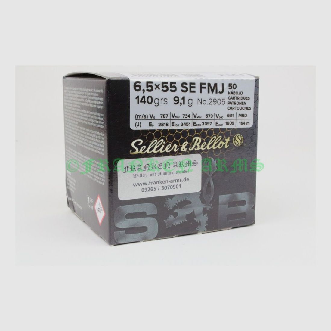 Sellier&Bellot FMJ 6,5x55 SE 140gr. 9,1g 50 sztuk ceny hurtowe