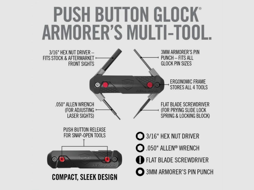Real Avid outil 4-en-1 pour Glock, image 2 sur 2