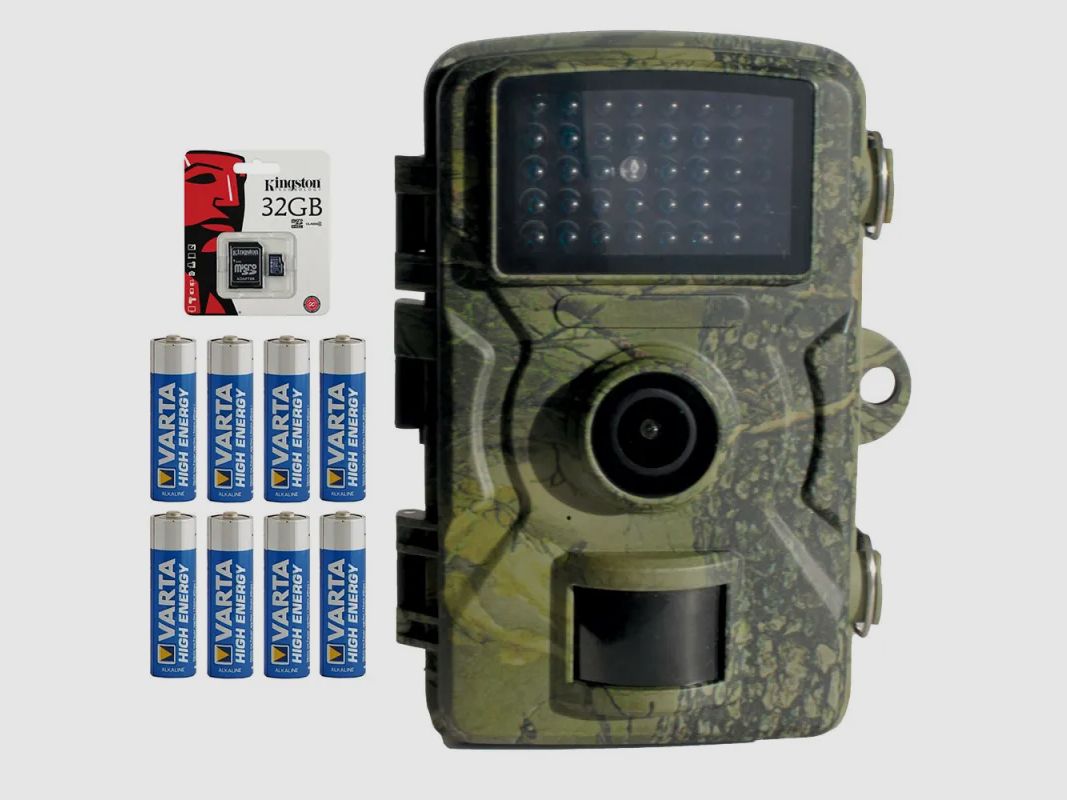Wildkamera Tarnung 12 MP + 8 AA-Batterien + microSD-Karte, Bild 1 von 8