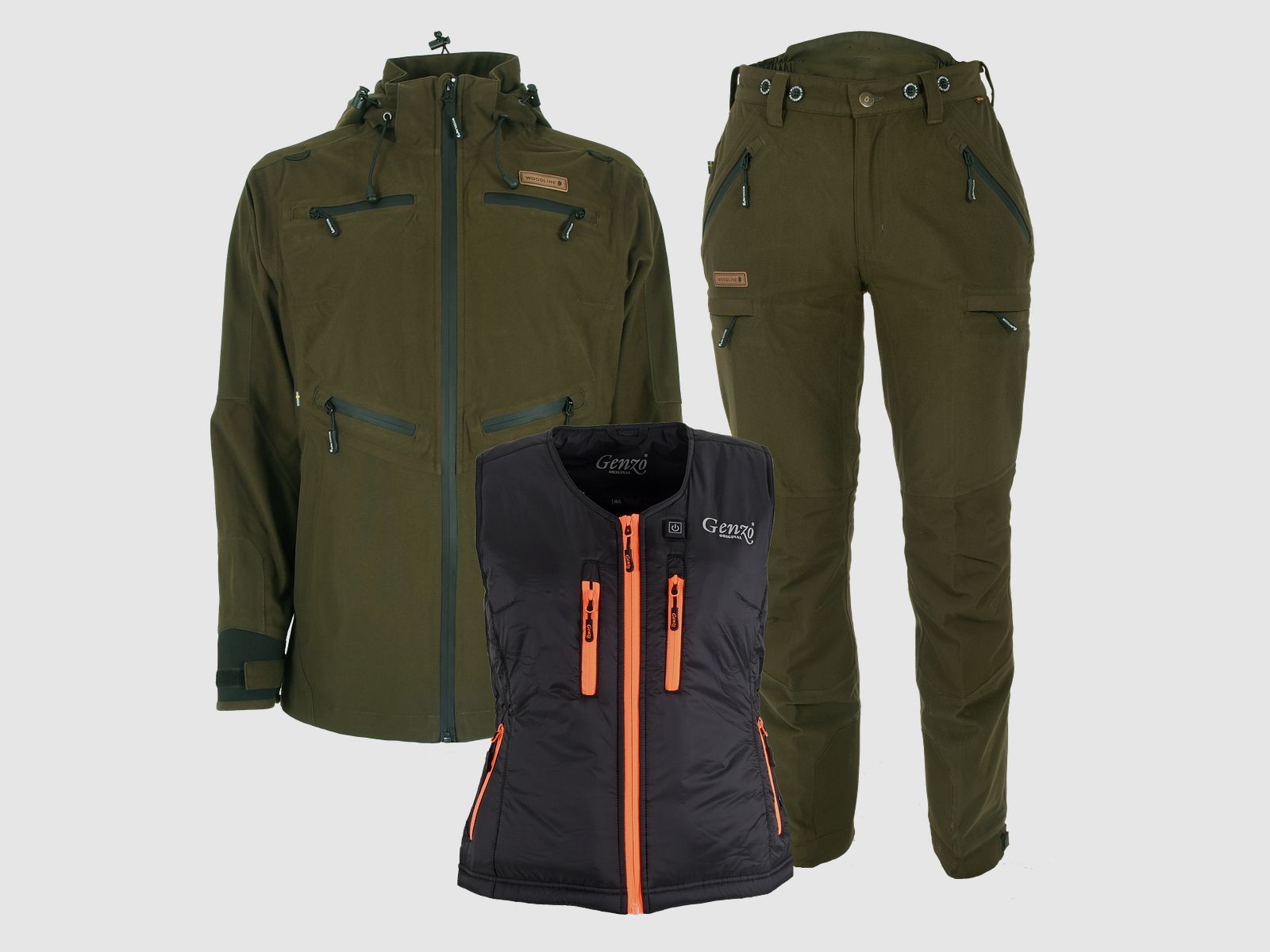 Woodline Stone Jagdanzug mit Thermoweste Damen