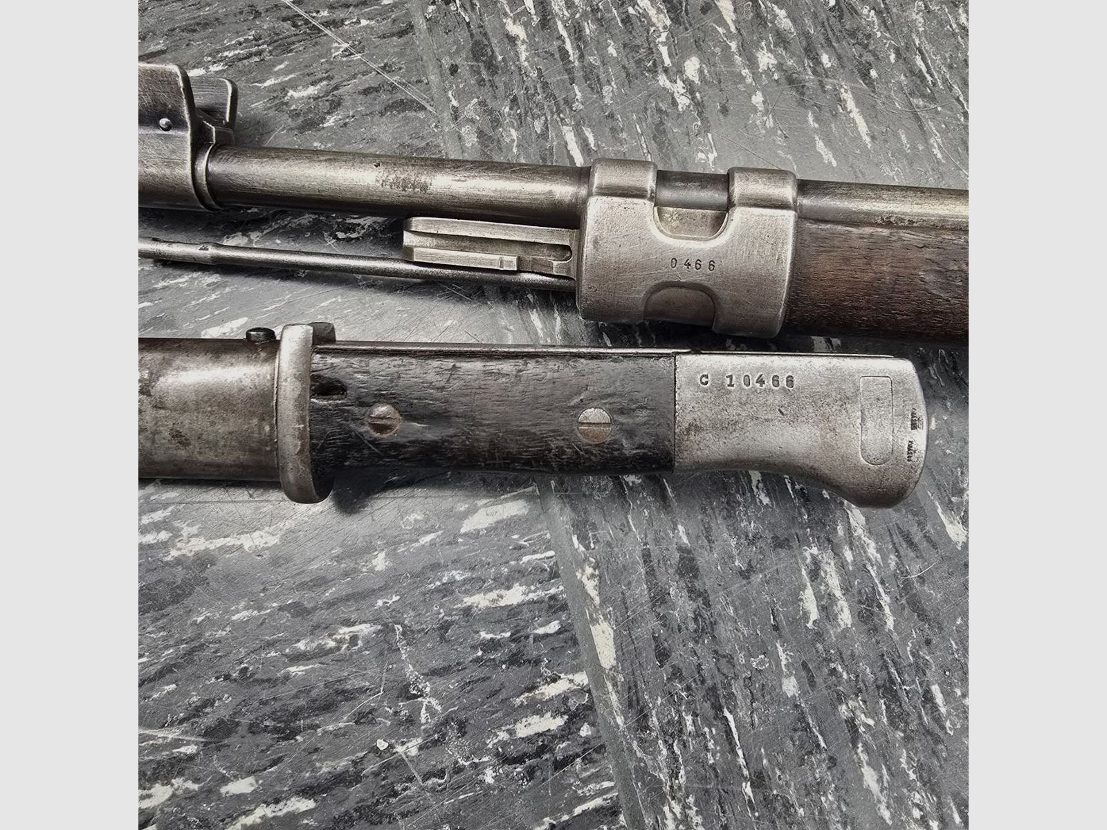 Karabiner 98k – Contrat portugais m/937 (1937) numéro identique avec baïonnette