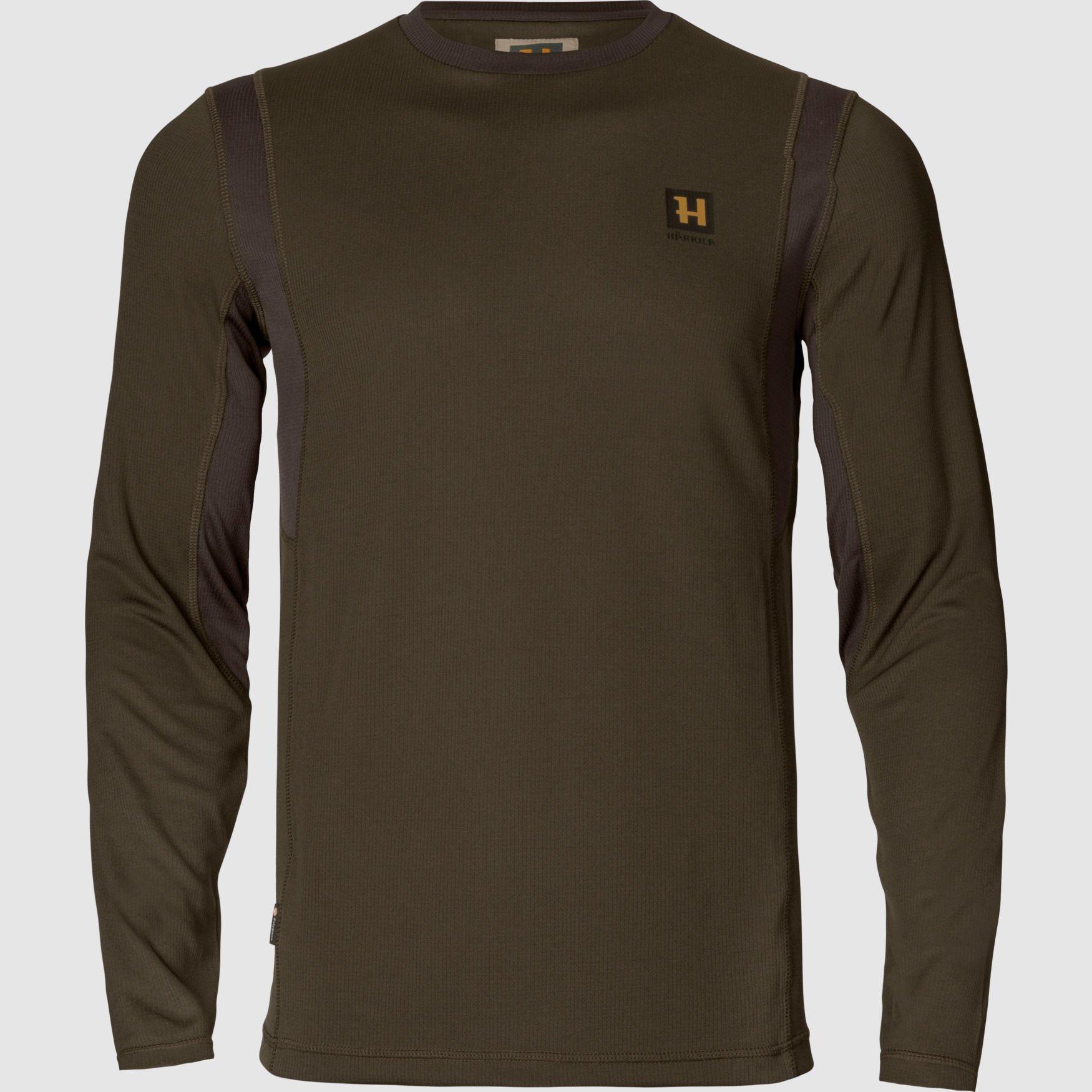 Härkila Forest Hunter L/S T-shirt Uomini Verde Caccia/Marrone Ombra XL