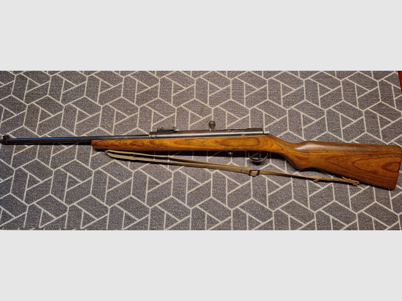 Haenel Suhl Sport Modell 49a (no 310) con correa, funda y cargador de 12!