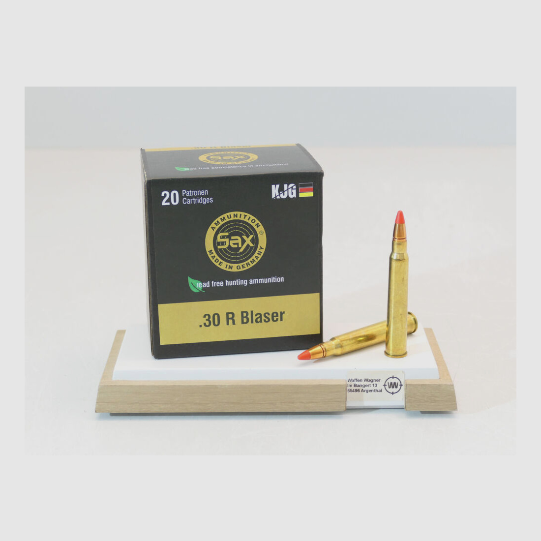 Sax munitie KJG-SR 8g à20 .30R Blaser