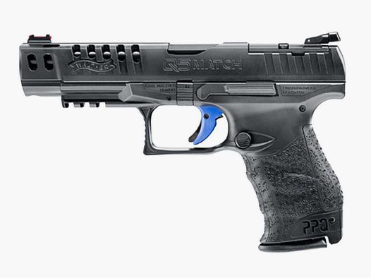 PISTOLET PIST Q5 MATCH CHAMPION WALTHER 5'' CAL 9X19, 17 COUPS - BLACK