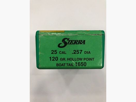 SIERRA BULLE CAL 25 MM 120 GR HP