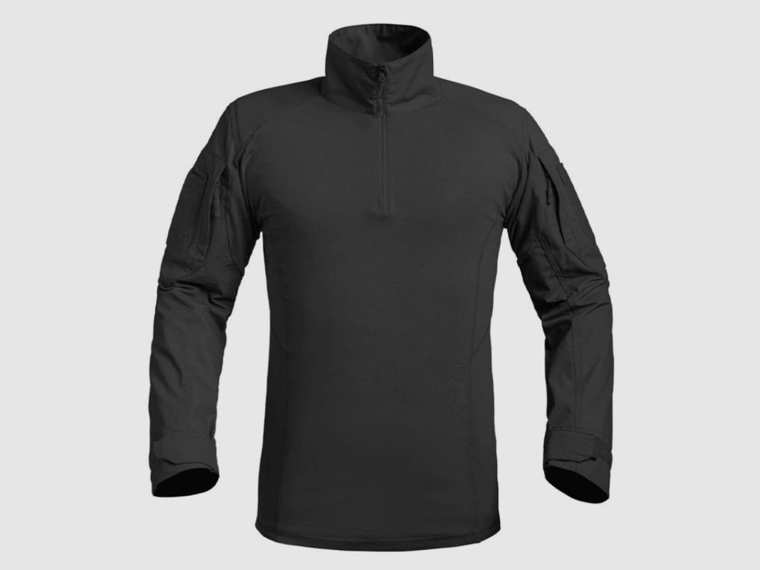 Chemise Ubas Fighter schwarz mit Reißverschluss M-3XL, Bild 1 von 9