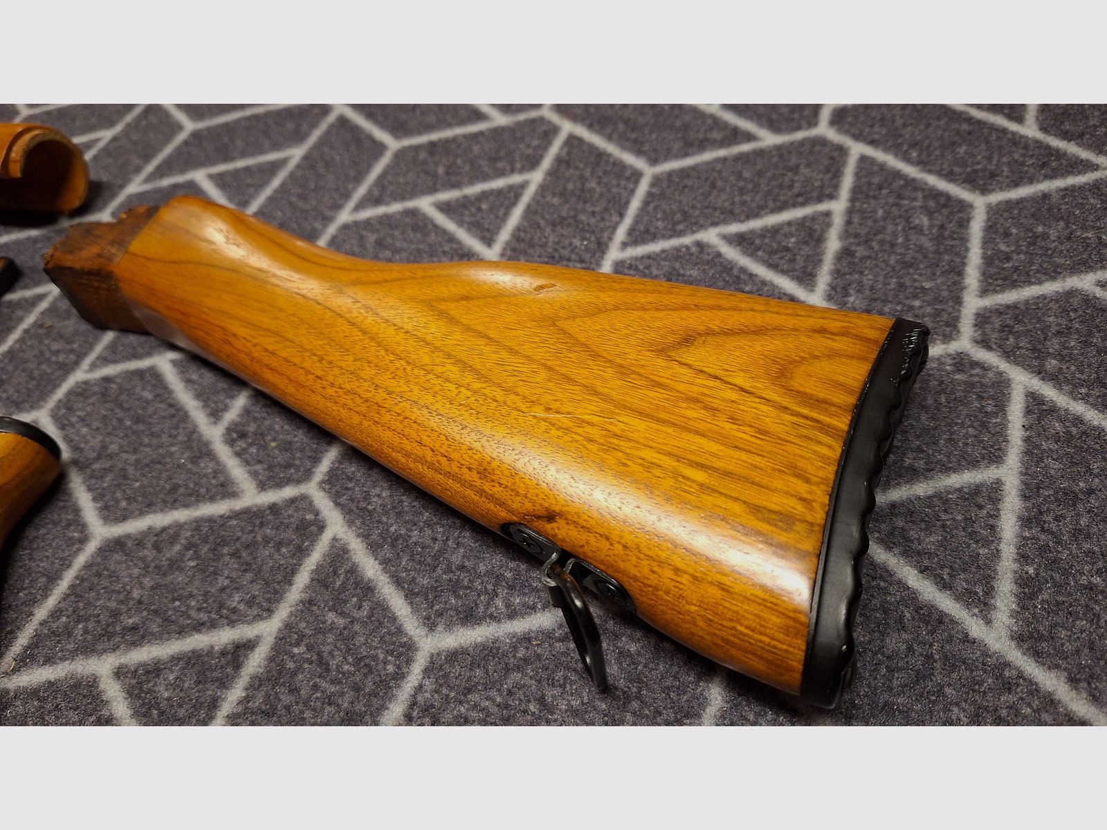 AK47 wooden stock set complete!