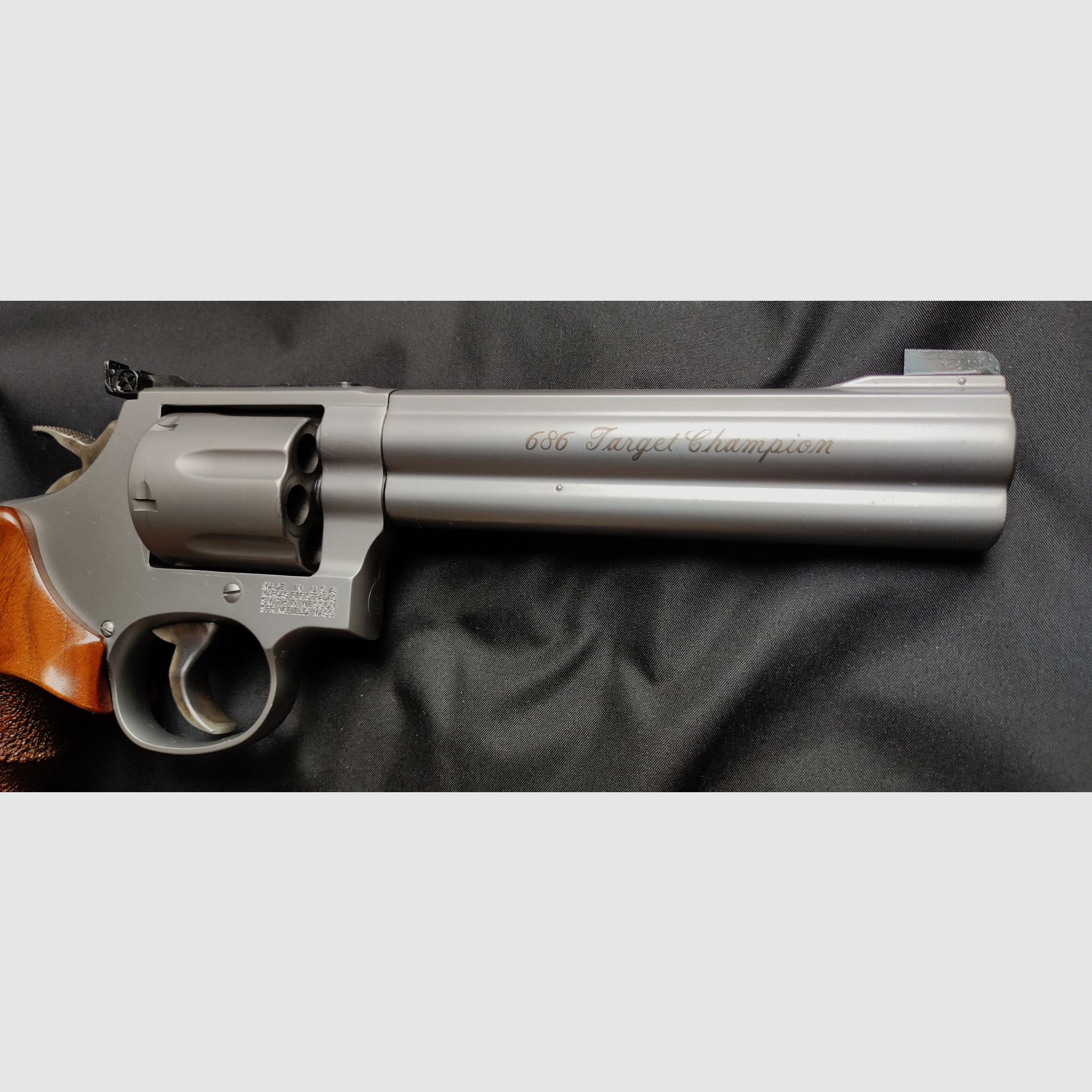 Smith & Wesson (S&W) 686 Target Champion .357 Mag. Revólver de acero inoxidable