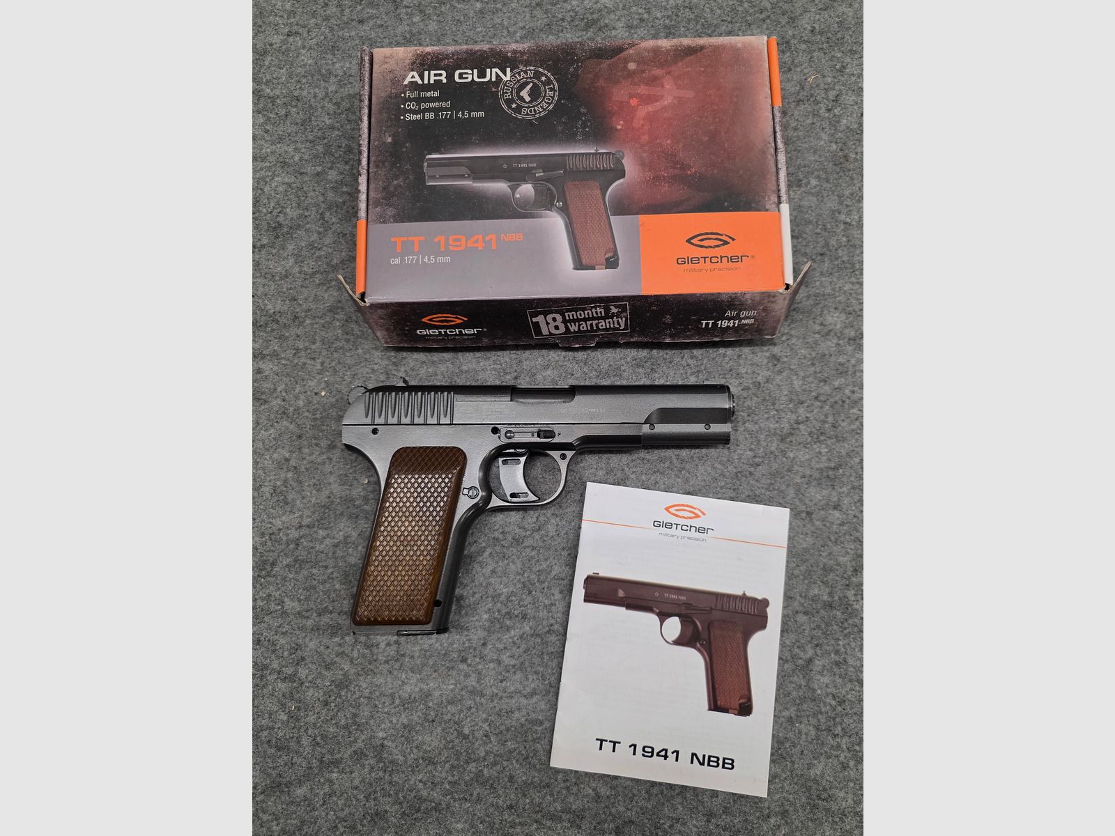 Gletcher TT 1941 NBB Cal. 4.5 mm steel BB