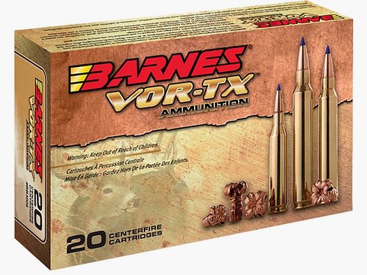 Barnes VOR-TX Euro .308 Win. 150GR Tipped TSX Boat Tail 20 cartouches