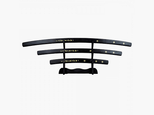 Samurajski zestaw 3 mieczy Goemon Ishikawa czarny