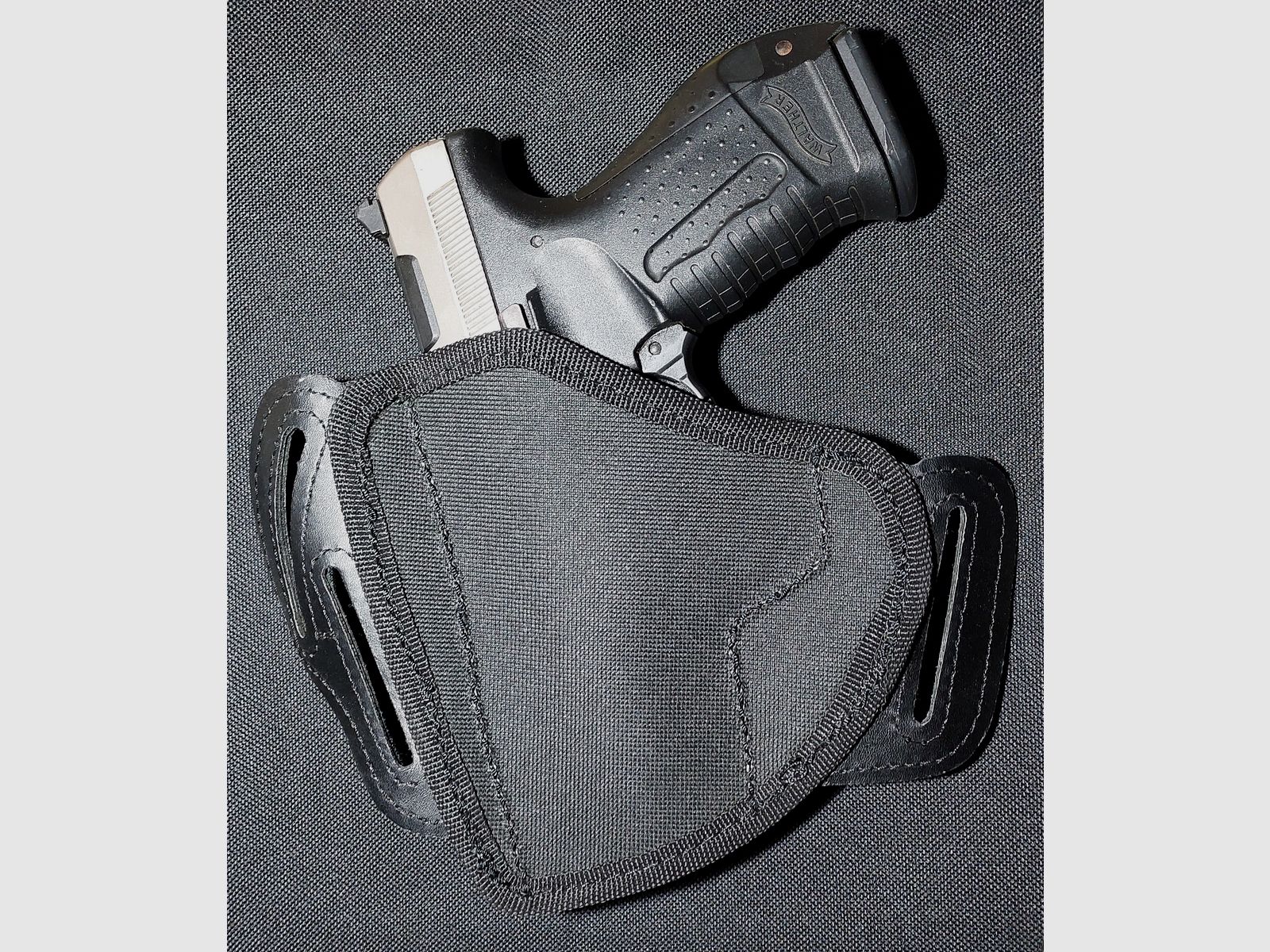 Pistola a salve Walther P99 9mm P.A.K. bicolore (PTB 762) P 99 con fondina Pancake
