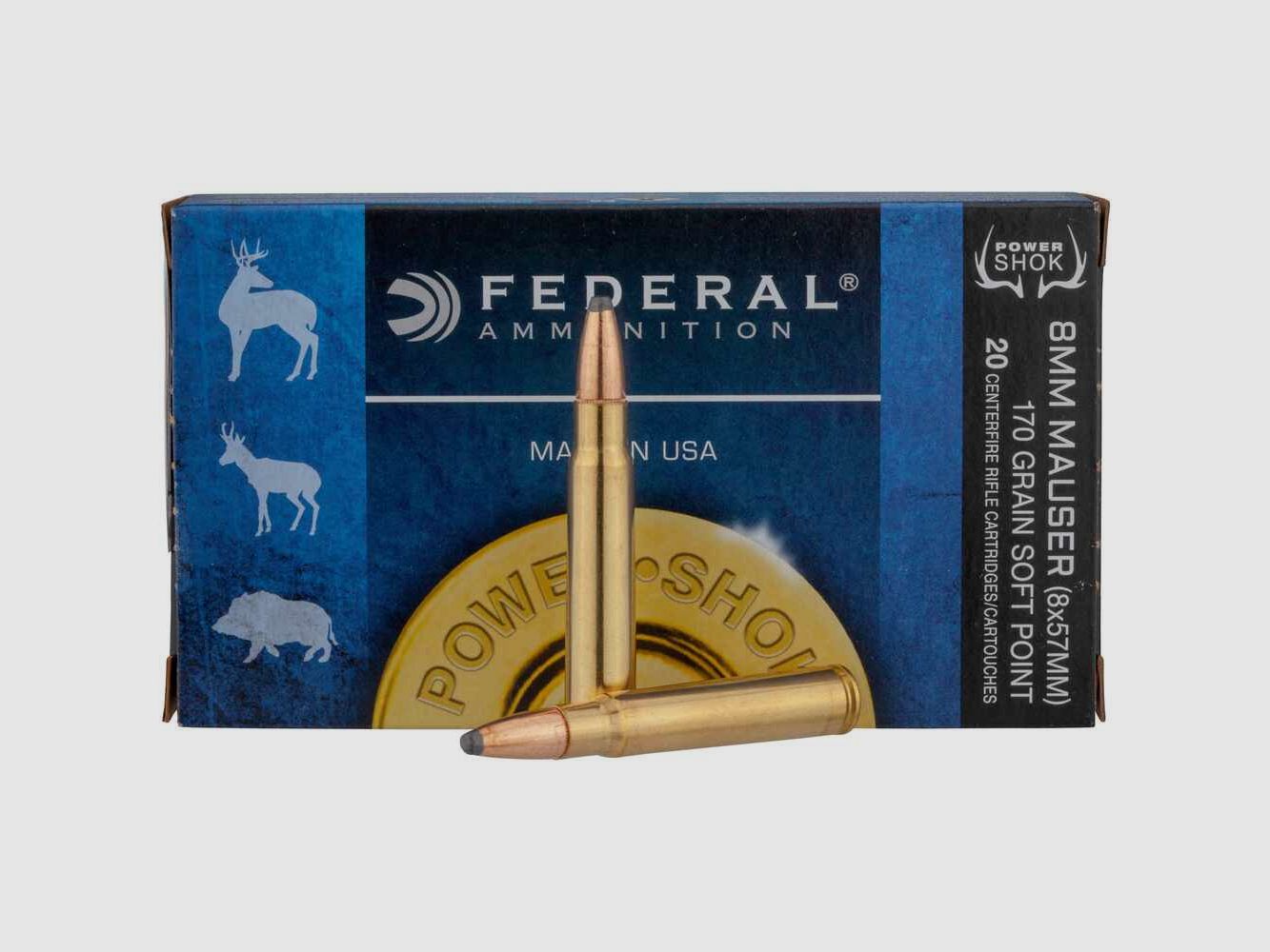8x57 IS Power Shok Tlm 11,0g/170grs. Federal Ammunition