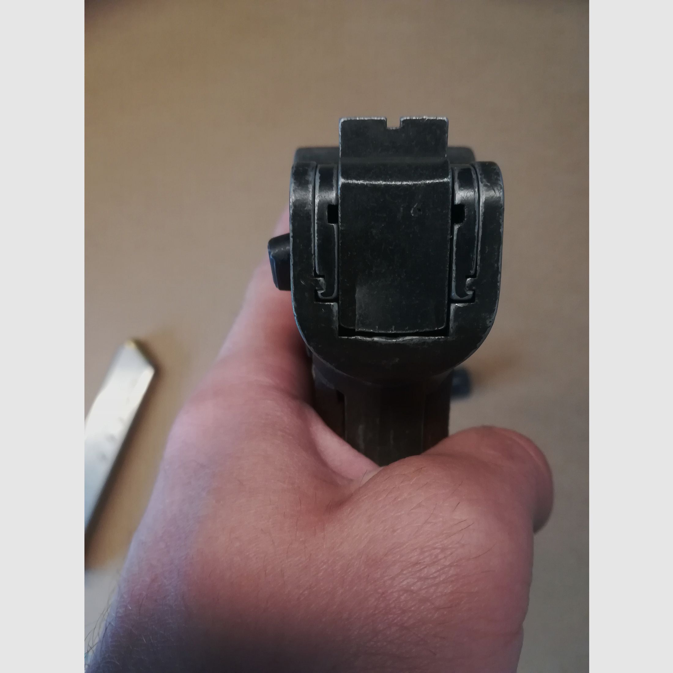 ME P08 Kal. 9 mm P.A.K. mit Echtlederholster