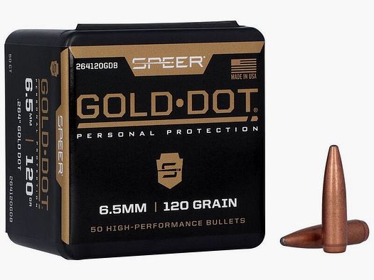 Puntas de bala SPEER Gold Dot SP – .264″ – 120 grains