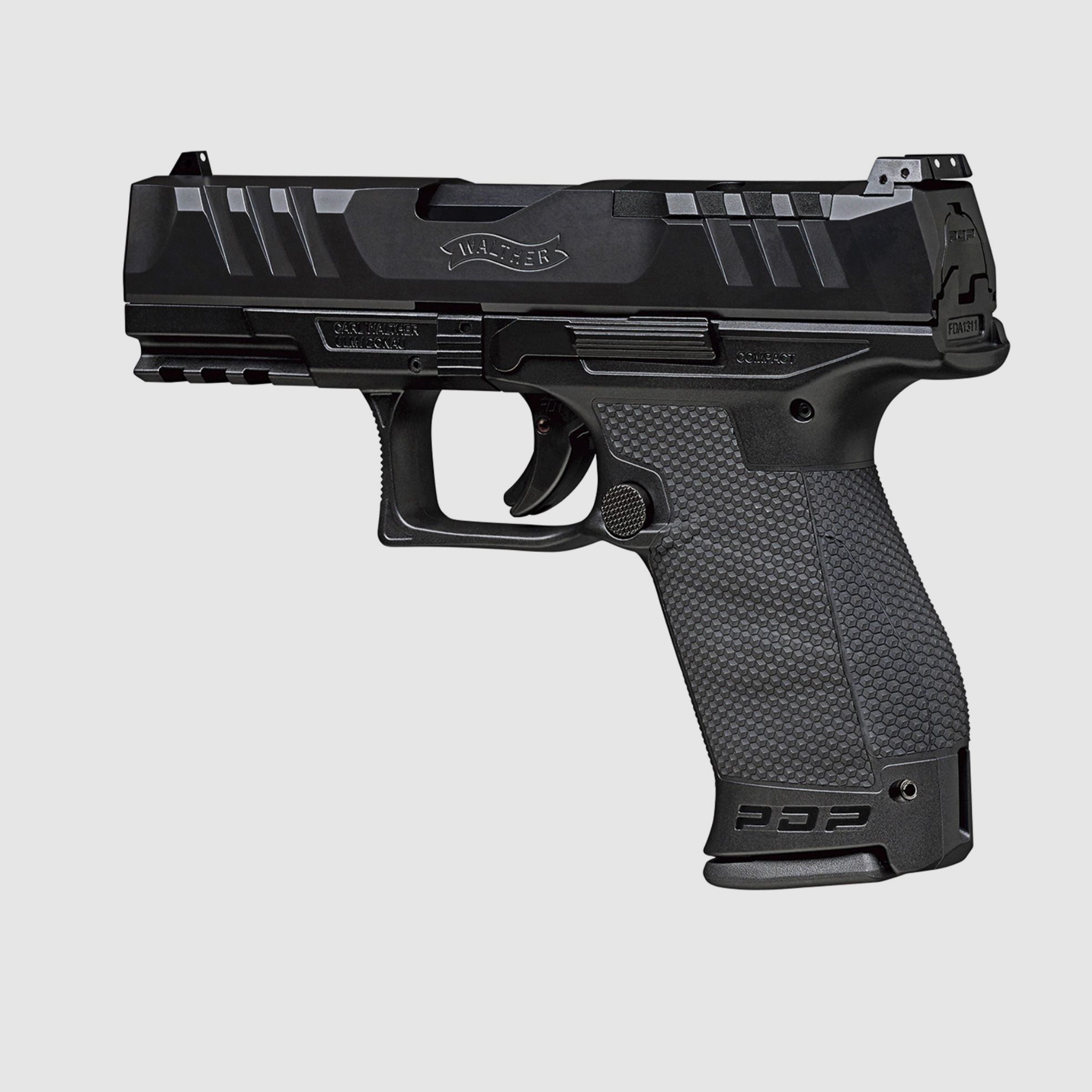 WALTHER PDP Compact 9 mm Luger Pistole Black 4" 15 Schuss Magazin