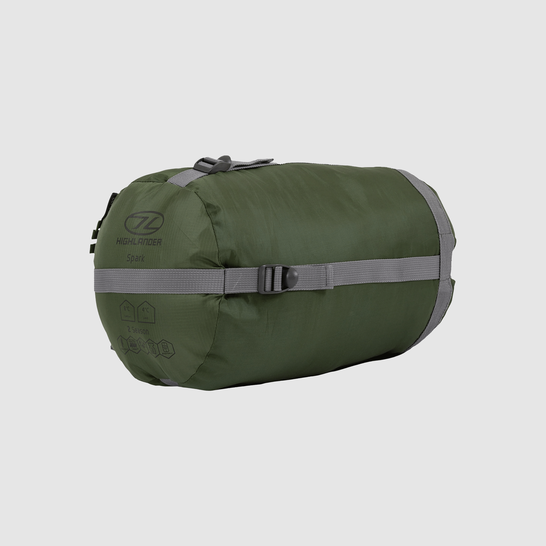 HIGHLANDER – SCHLAFSACK FLAME 150 OD GRÜN, Bild 7 von 9