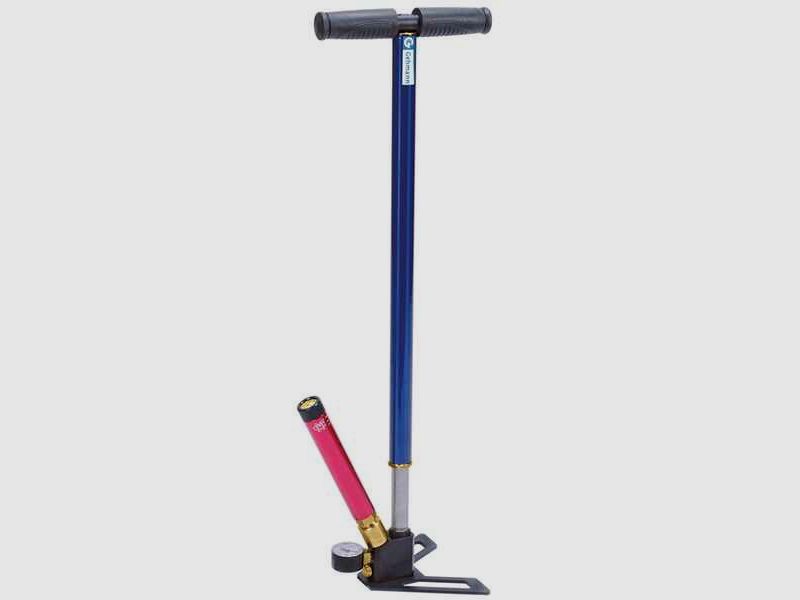 Preßluftpumpe mit Manometer