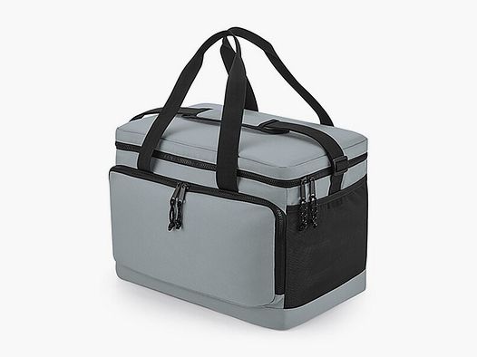 Recycelte große Kühler-Umhängetasche 29 Liter - Pure Grau