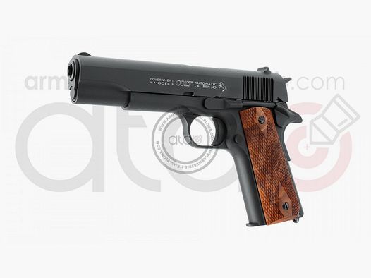 Colt 1911 full métal Classic Black Wood - Pistolet à billes acier 4.5 mm