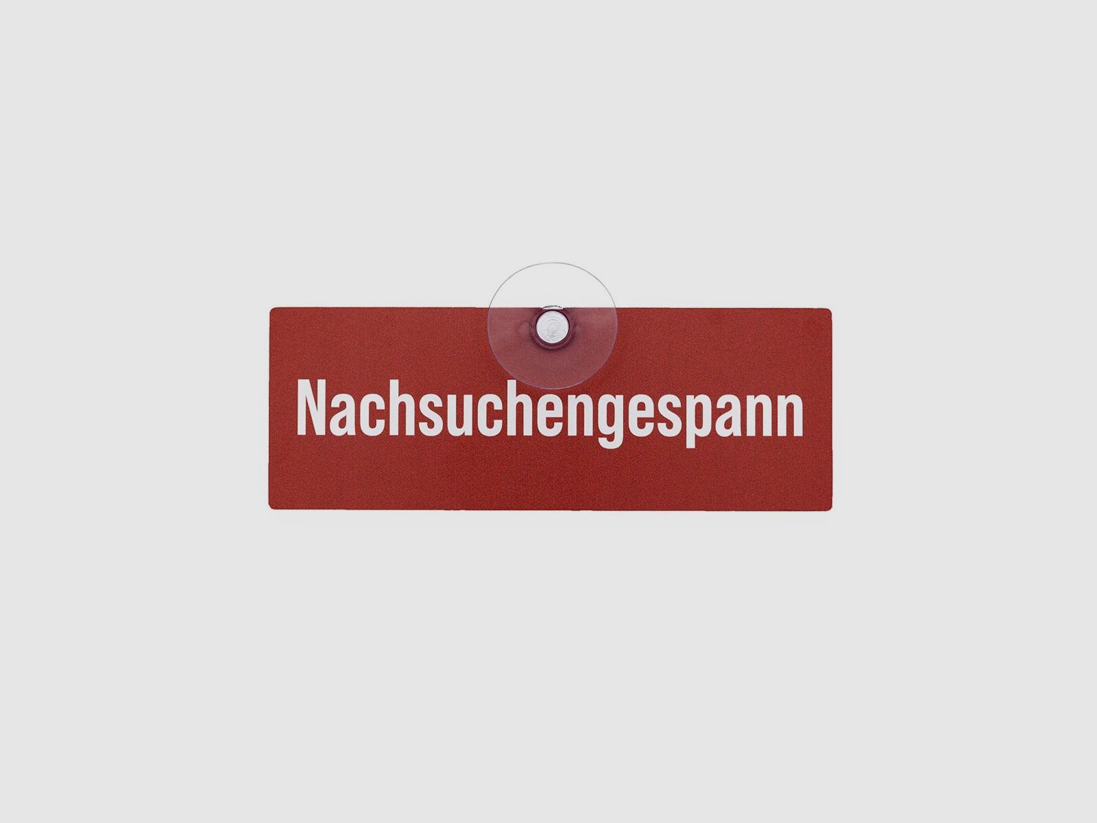 WILDE HILDE Jagdschild mit Saugnapf "NACHSUCHENGESPANN"