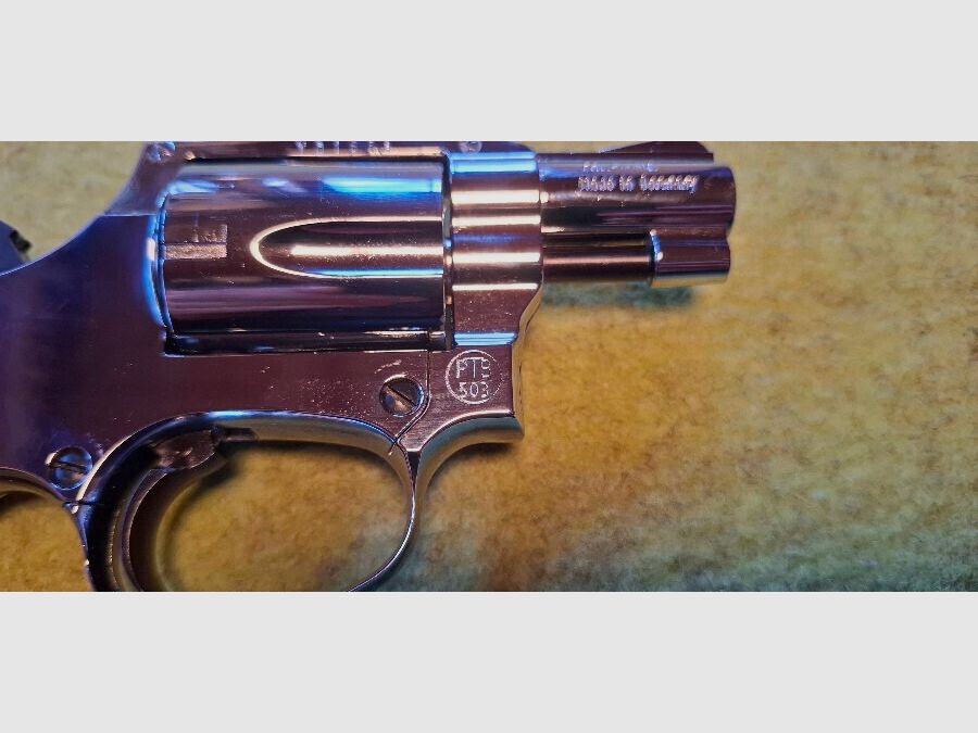 Sammler aufgepasst! Schreckschuss-Revolver Reck Chief Special Chrom (PTB 503), neuwertig ungeschossen einzigartig