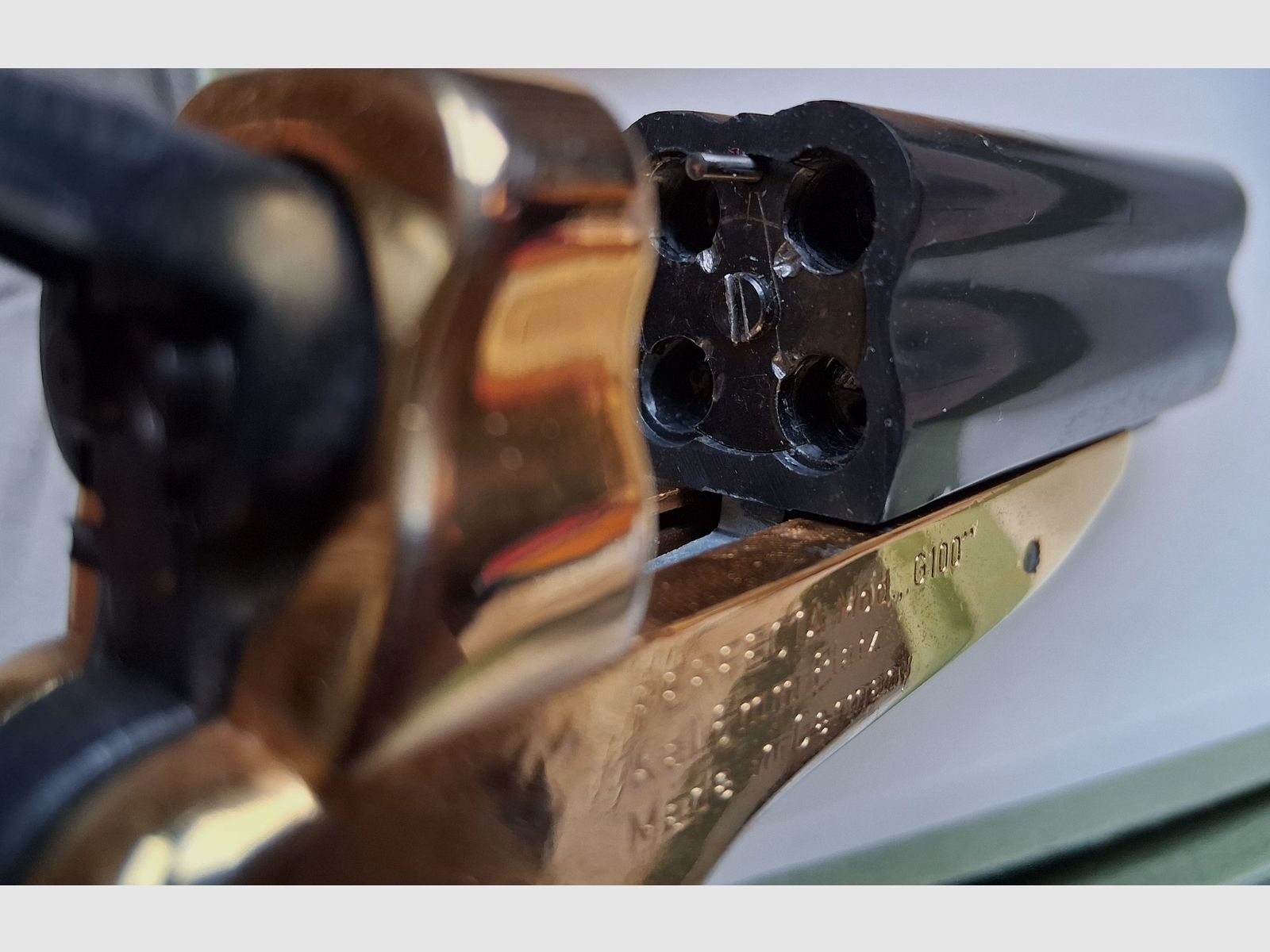 Pepperbox Perfecta G100 bundle revolver 6mm blank free from 18 tear gas gun