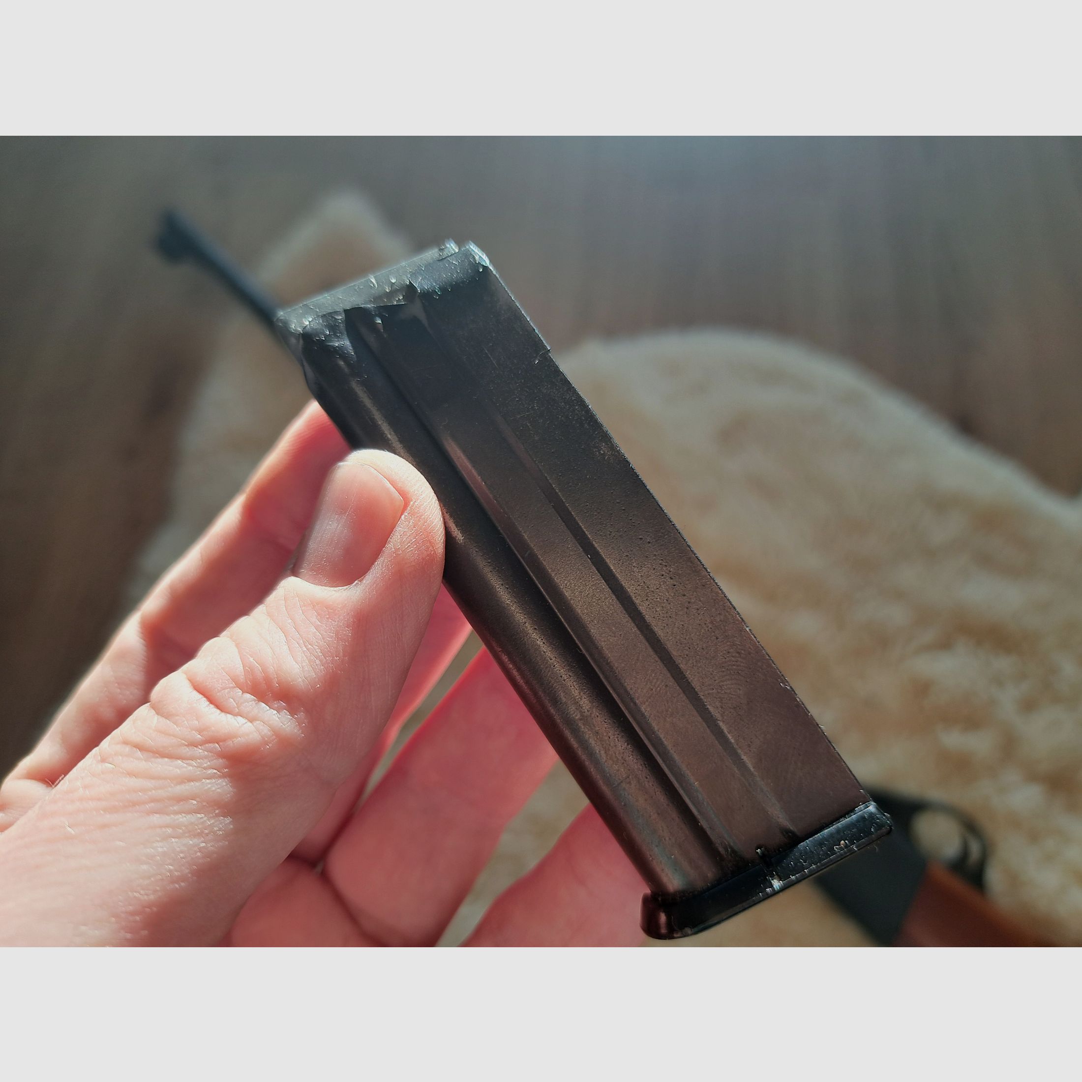 gebrauchtes Magazin für halbautomatische Kleinkaliber Büchse Anschütz Modell 300 in .22lr 22lfB Anschütz Modell 520 u.ä.