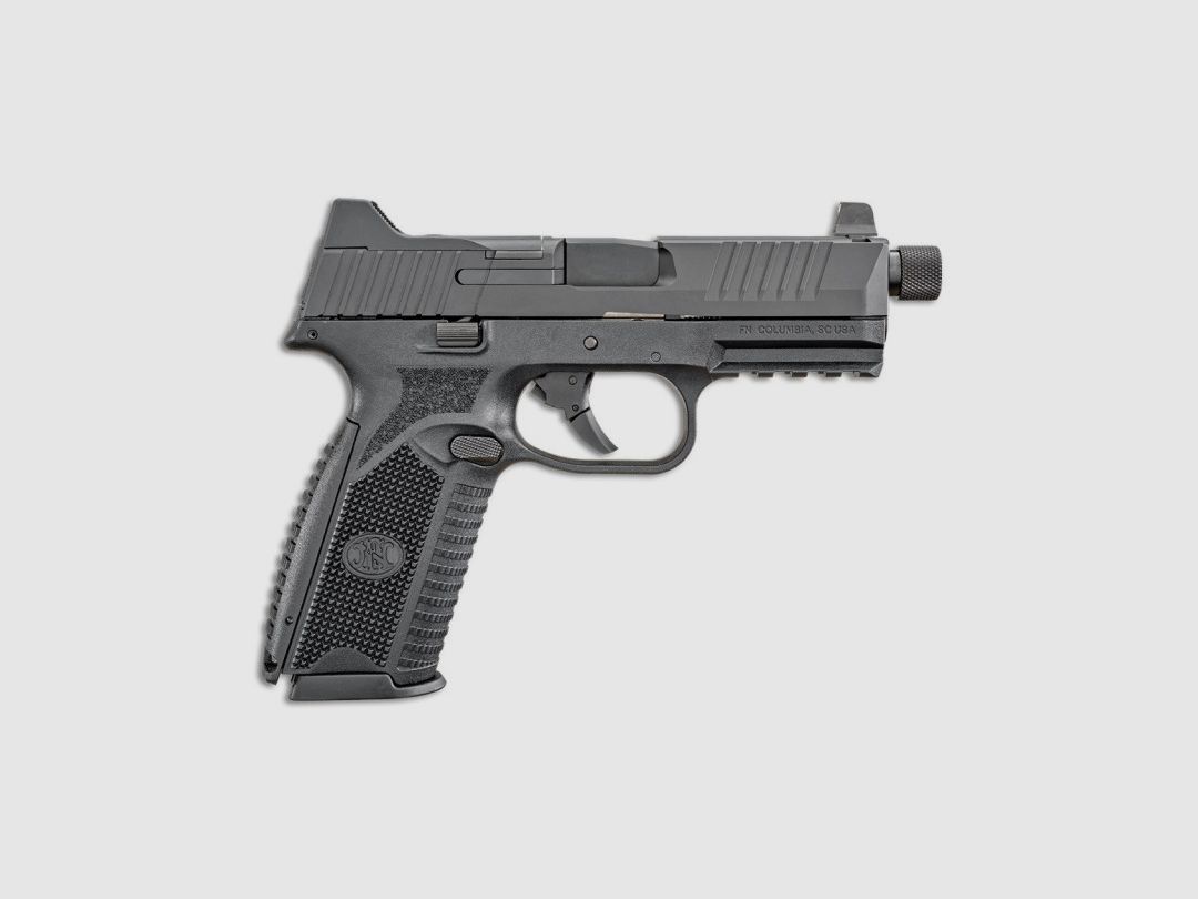 PISTOLE FN HERSTAL 509 TACTICAL BLACK CAL.9x19 MIT GEWINDE OPTIKBEREIT - KATEGORIE B, Bild 1 von 7