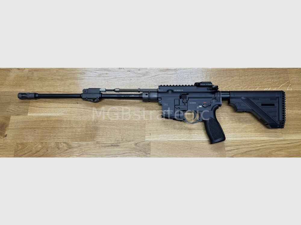 Heckler & Koch MR223 A3 Slim-Line 16,5" cañón - rifle semiautomático .223Rem sistema HK416 / solo 3,32 kg / cañón torneado / a pedido guardamanos largo - completamente personalizado según tus deseos