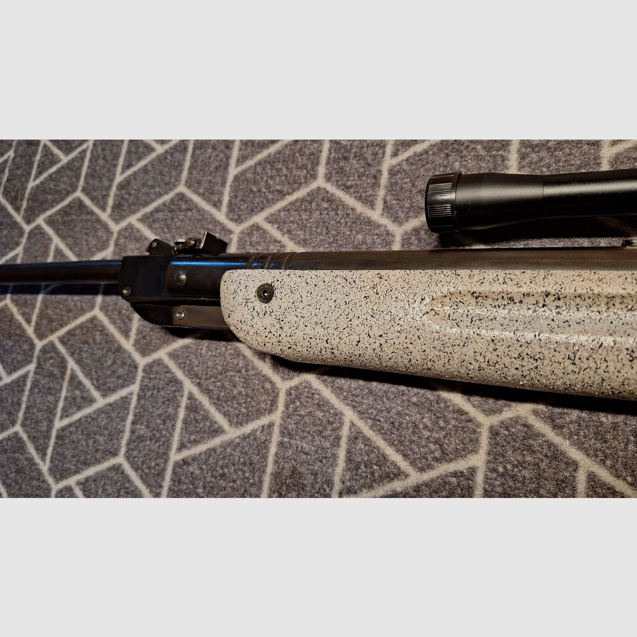 Haenel III-60 "Q1" carabina de aire DDR con scope. ¡pieza única para coleccionistas!