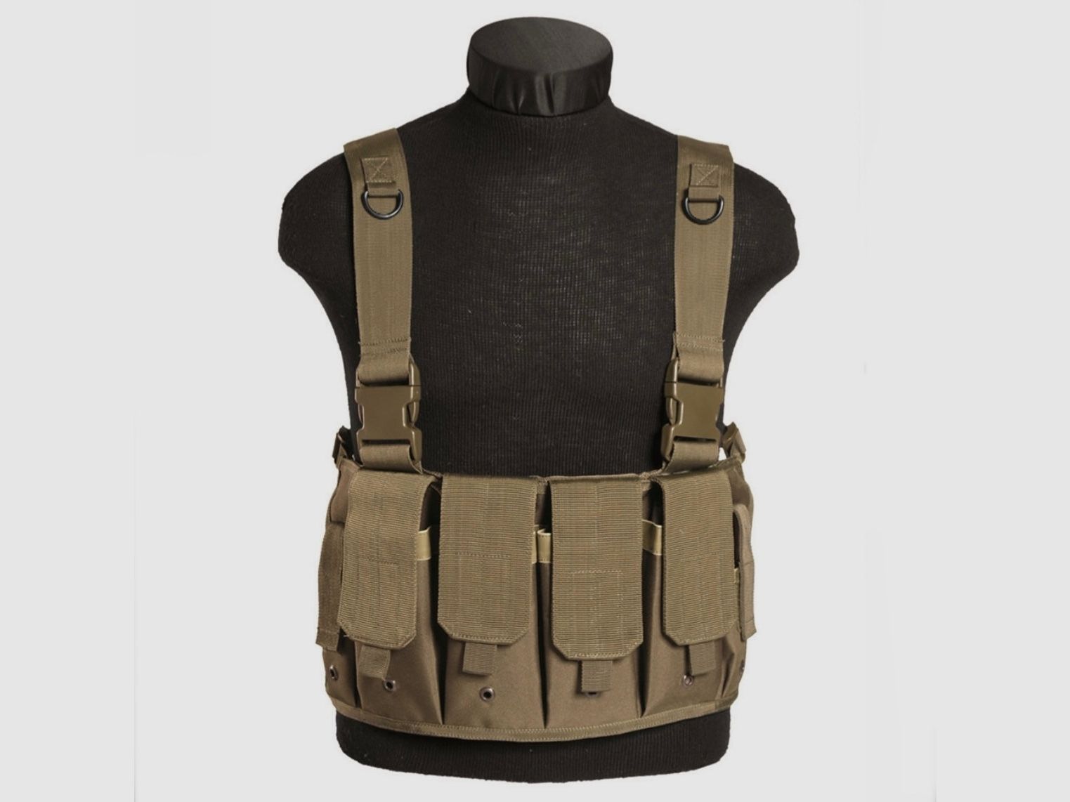 Taktisches Geschirr 6 Taschen TAN