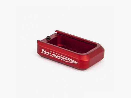 Toni System CZ Shadow magazine base +1 shot - red