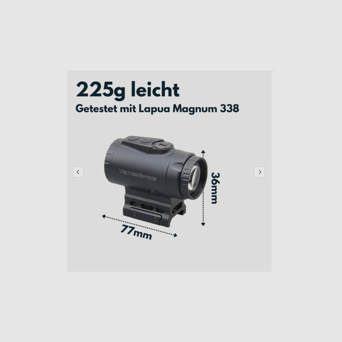 Vector Optics SCPS-M03 Paragon 3x18 Micro Prism Scope